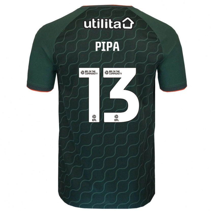 Danxen Niño Camiseta Oliver Pipa #13 Verde Oscuro Portero Equipación 2025/26 La Camisa México