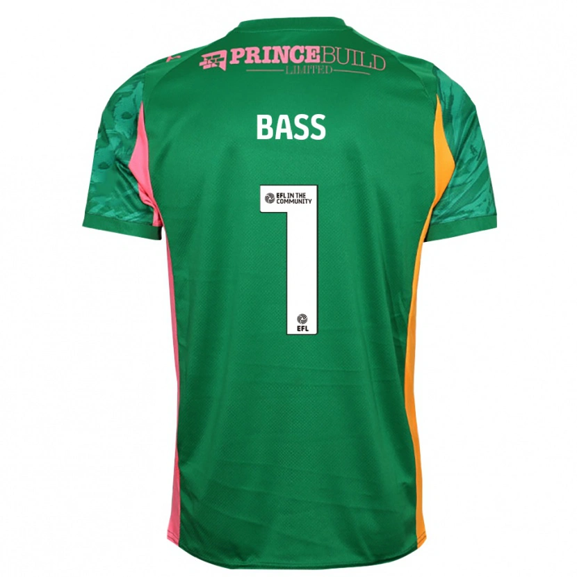 Danxen Niño Camiseta Alex Bass #1 Verde Rosa Portero Equipación 2025/26 La Camisa México