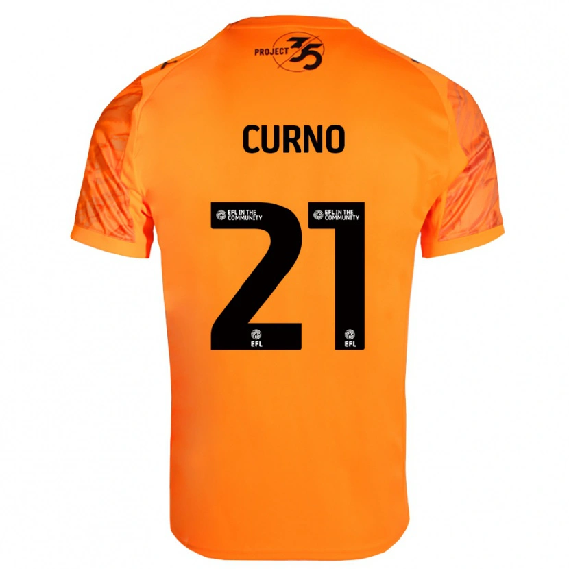 Danxen Niño Camiseta Maddi Curno #21 Negro Naranja Portero Equipación 2025/26 La Camisa México