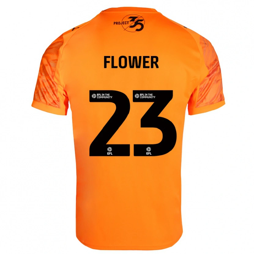 Danxen Niño Camiseta Jack Flower #23 Negro Naranja Portero Equipación 2025/26 La Camisa México