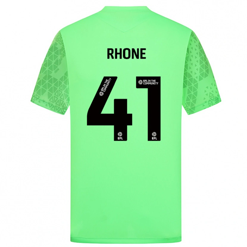 Danxen Niño Camiseta Harrison Rhone #41 Verde Claro Portero Equipación 2025/26 La Camisa México