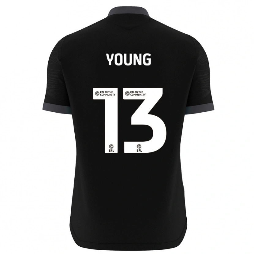 Danxen Niño Camiseta Brad Young #13 Blanco Negro Portero Equipación 2025/26 La Camisa México