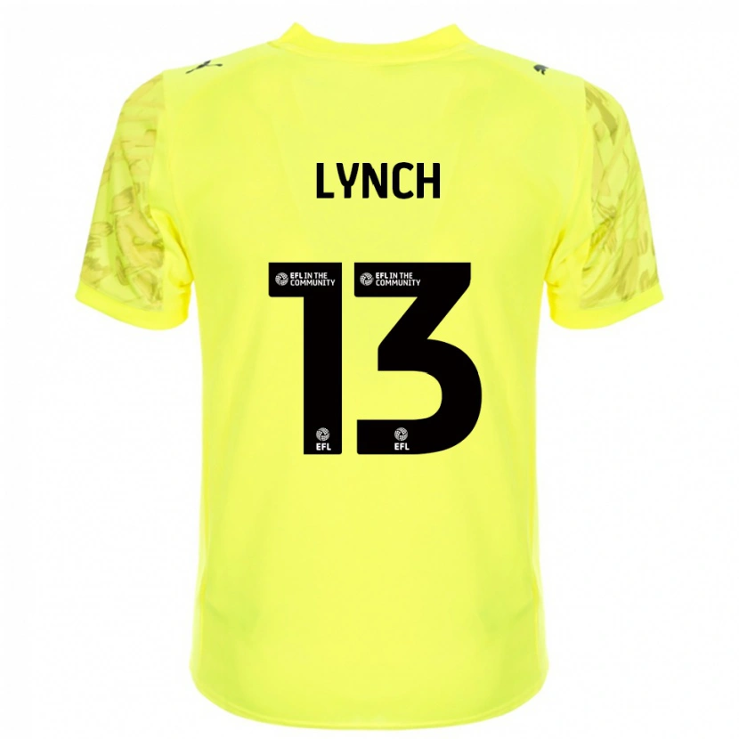 Danxen Niño Camiseta Jay Lynch #13 Negro Amarillo Portero Equipación 2025/26 La Camisa México