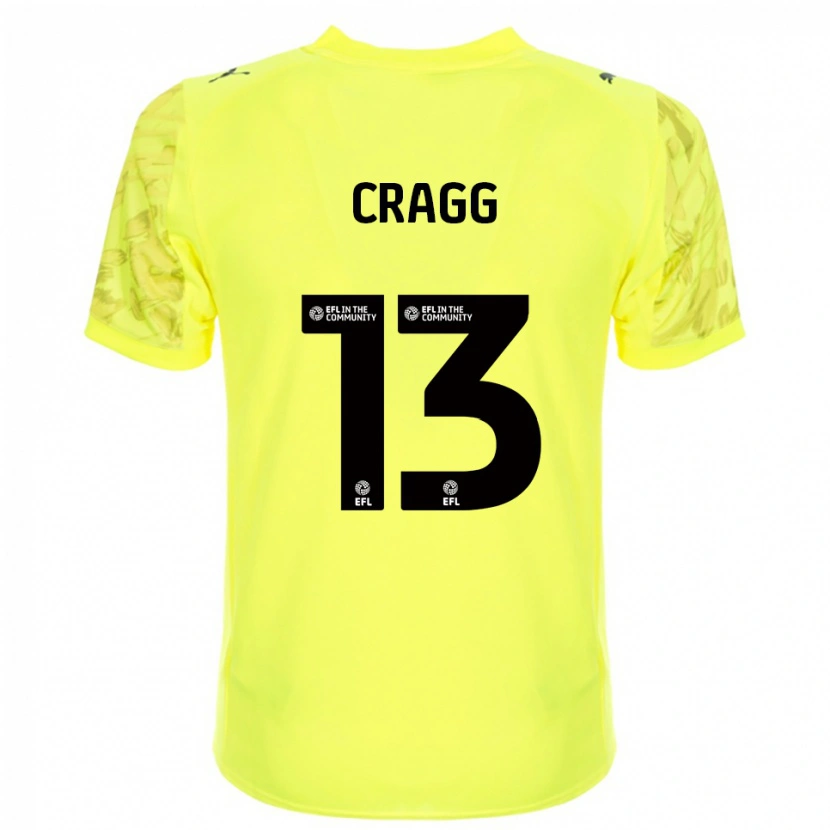 Danxen Niño Camiseta Rio Cragg #13 Negro Amarillo Portero Equipación 2025/26 La Camisa México