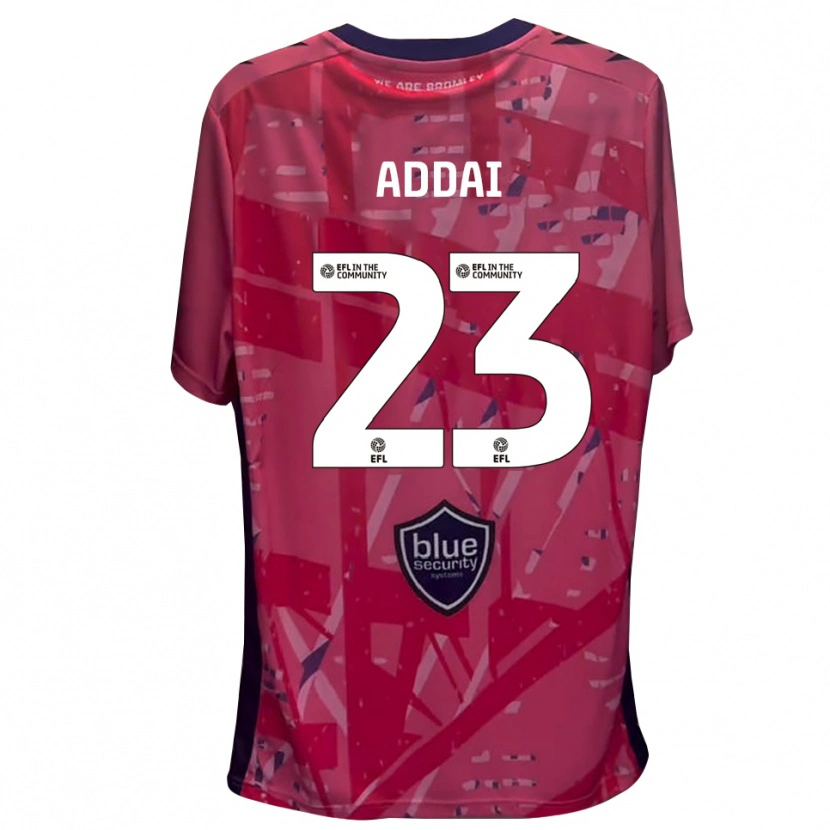 Danxen Niño Camiseta Dillon Addai #23 Blanco Rosa Portero Equipación 2025/26 La Camisa México
