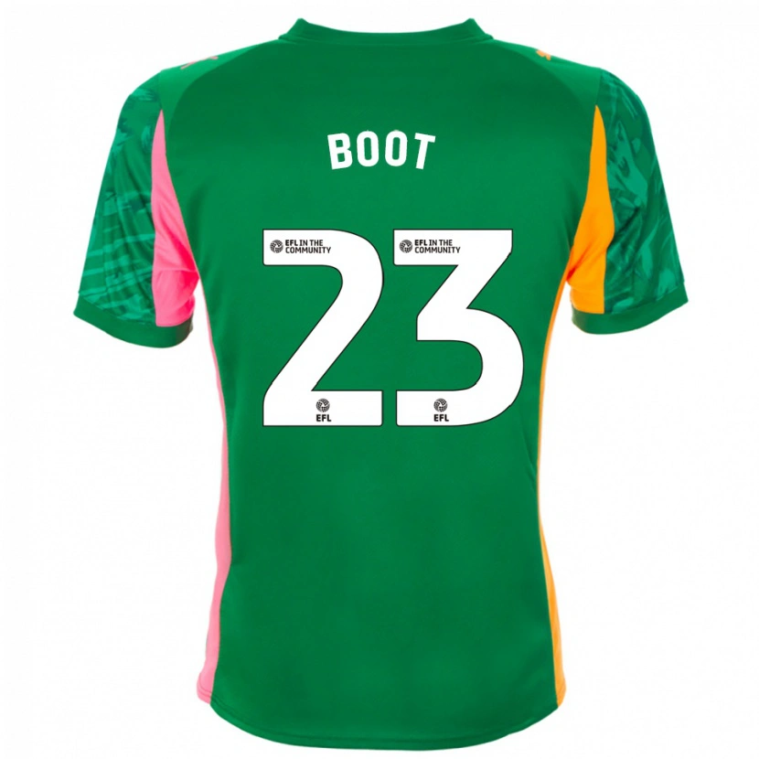 Danxen Niño Camiseta Ryan Boot #23 Verde Rosa Naranja Portero Equipación 2025/26 La Camisa México