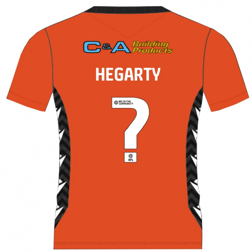 Danxen Niño Camiseta Fletcher Hegarty #0 Negro Naranja Portero Equipación 2025/26 La Camisa México