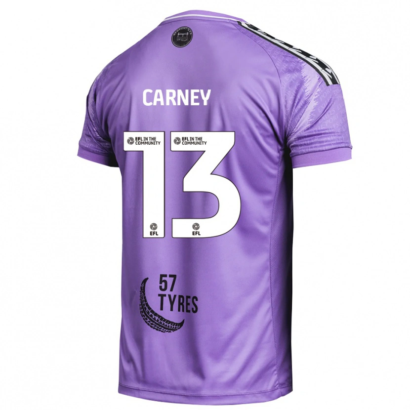 Danxen Niño Camiseta Jacob Carney #13 Morado Claro Portero Equipación 2025/26 La Camisa México