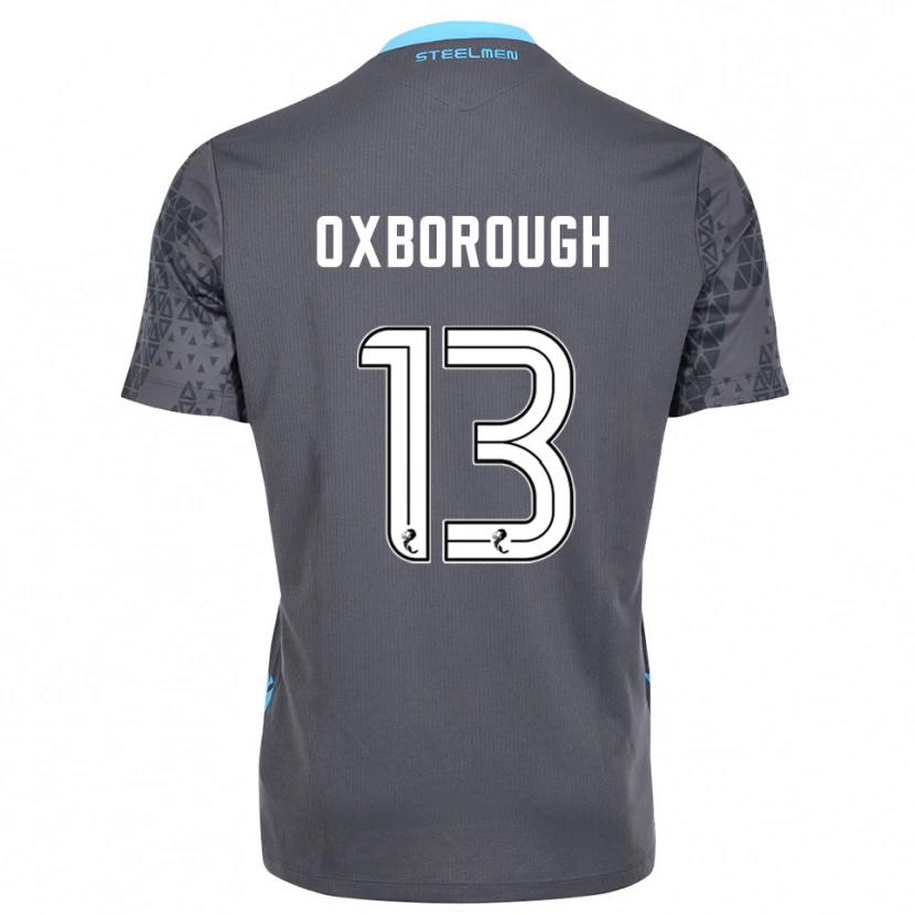Danxen Niño Camiseta Aston Oxborough #13 Blanco Gris Portero Equipación 2025/26 La Camisa México