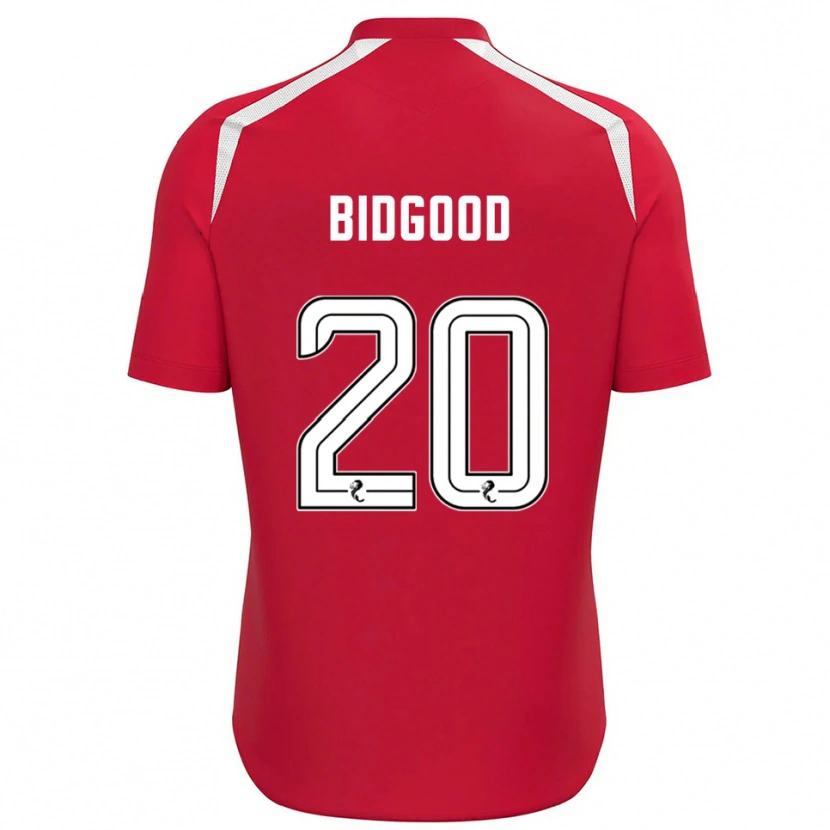Danxen Niño Camiseta Aoife Bidgood #20 Blanco Rojo Portero Equipación 2025/26 La Camisa México