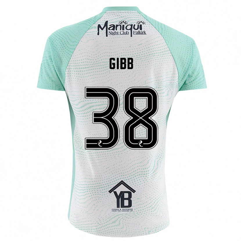 Danxen Niño Camiseta Thomas Gibb #38 Blanco Negro Portero Equipación 2025/26 La Camisa México