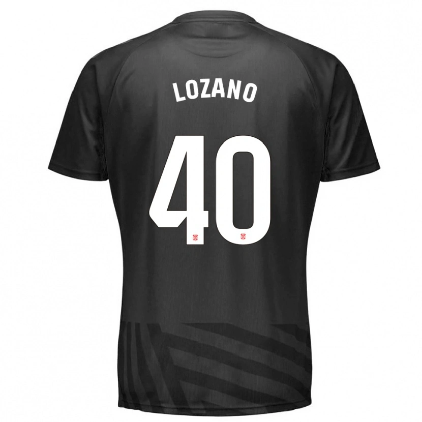 Danxen Niño Camiseta Gabriel Lozano #40 Gris Negro Portero Equipación 2025/26 La Camisa México