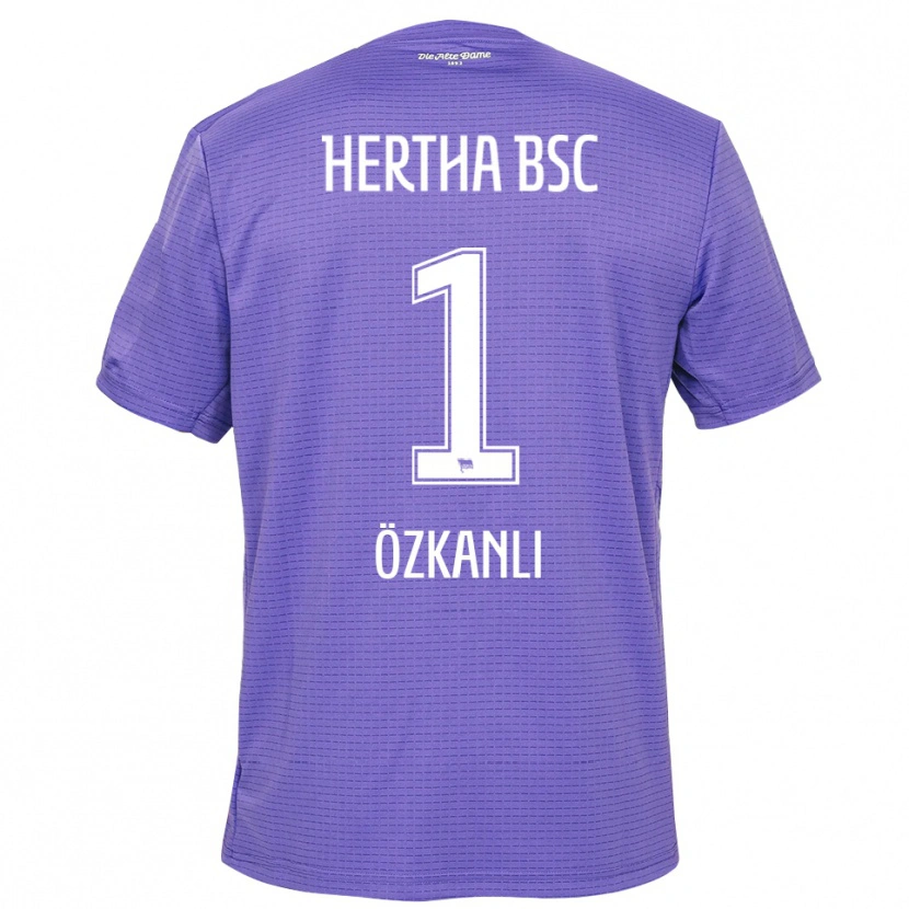 Danxen Niño Camiseta Burak Özkanli #1 Blanco Púrpura Portero Equipación 2025/26 La Camisa México