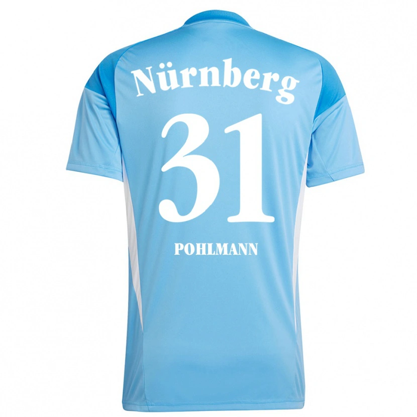 Danxen Niño Camiseta Lennart Pohlmann #31 Azul Cielo Blanco Portero Equipación 2025/26 La Camisa México