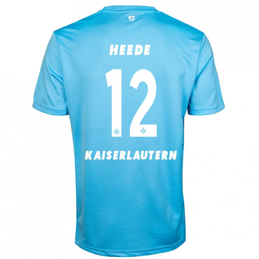 Danxen Niño Camiseta Jannis Heede #12 Azul Cielo Blanco Portero Equipación 2025/26 La Camisa México