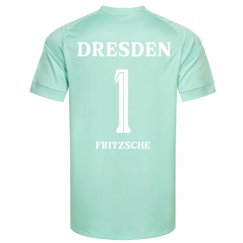 Danxen Niño Camiseta Maximus Fritzsche #1 Blanco Verde Claro Portero Equipación 2025/26 La Camisa México