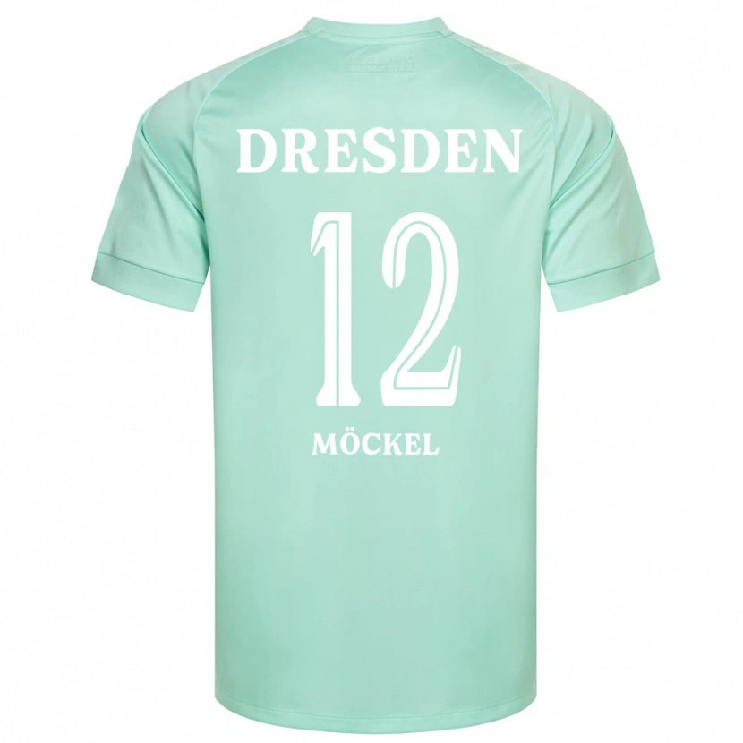 Danxen Niño Camiseta Richard Möckel #12 Blanco Verde Claro Portero Equipación 2025/26 La Camisa México