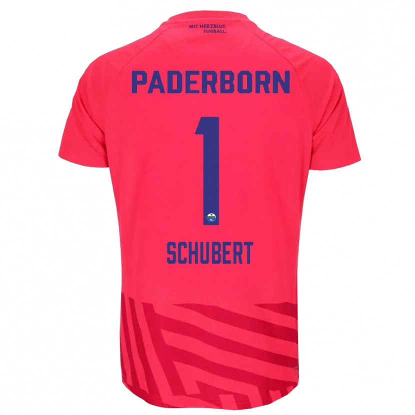 Danxen Niño Camiseta Markus Schubert #1 Negro Rojo Portero Equipación 2025/26 La Camisa México