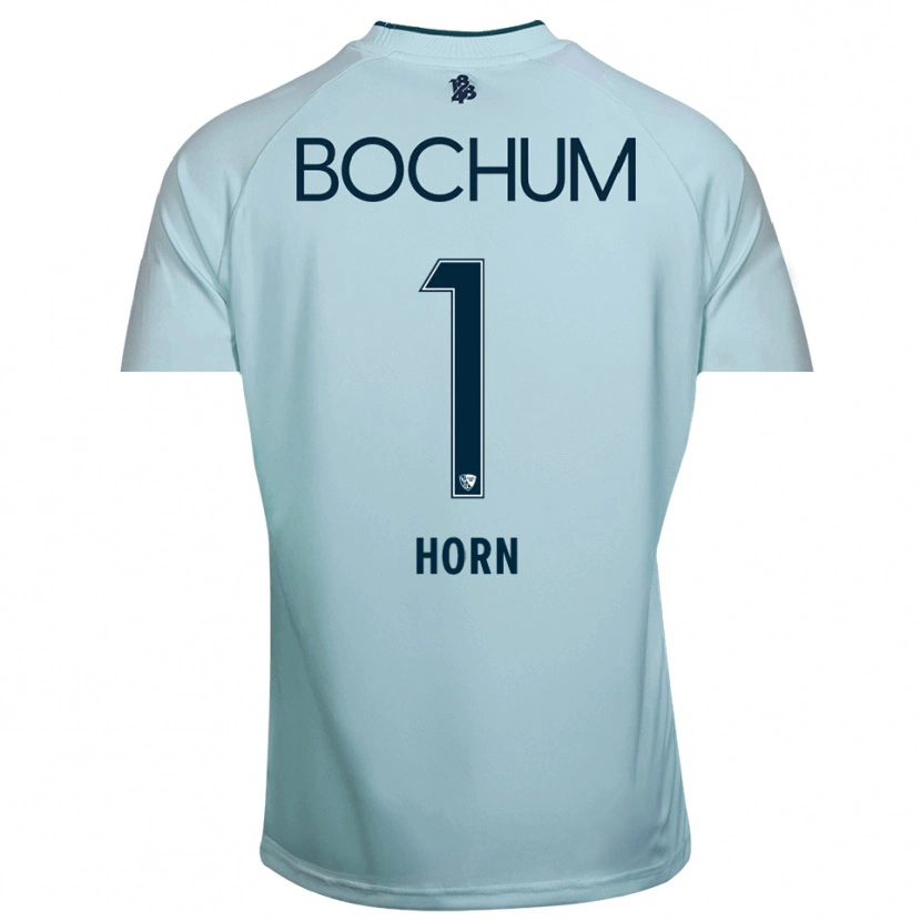 Danxen Niño Camiseta Timo Horn #1 Cian-Azul Portero Equipación 2025/26 La Camisa México