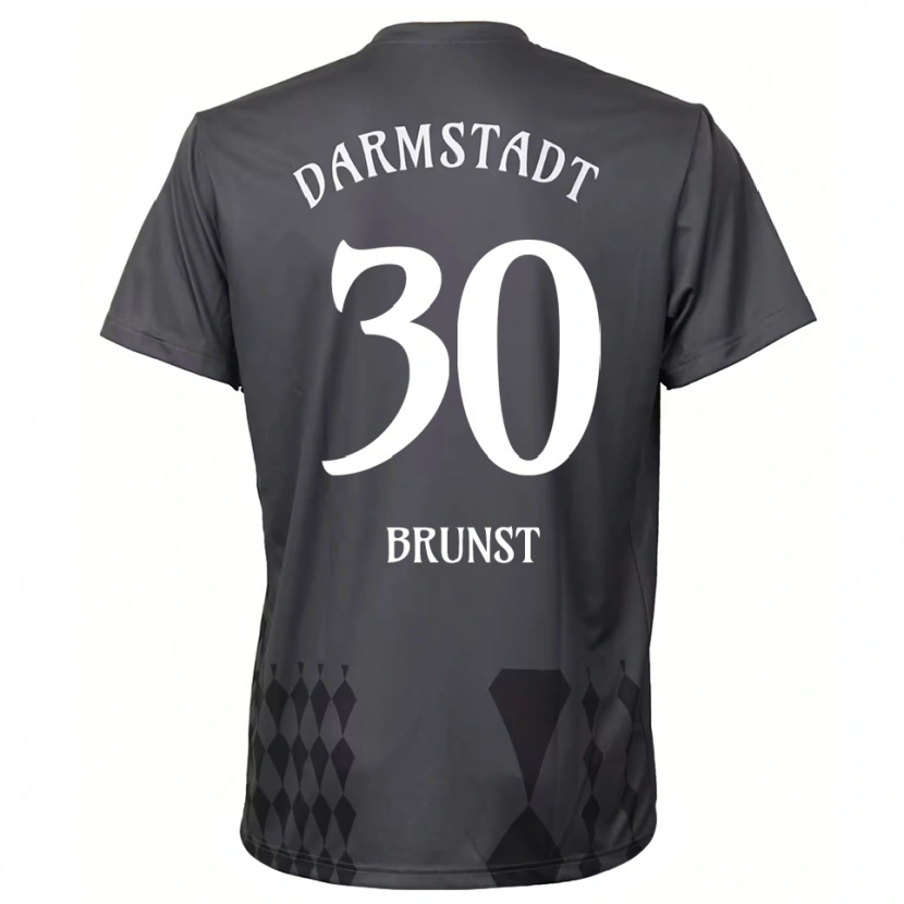 Danxen Niño Camiseta Alexander Brunst #30 Gris Oscuro Portero Equipación 2025/26 La Camisa México