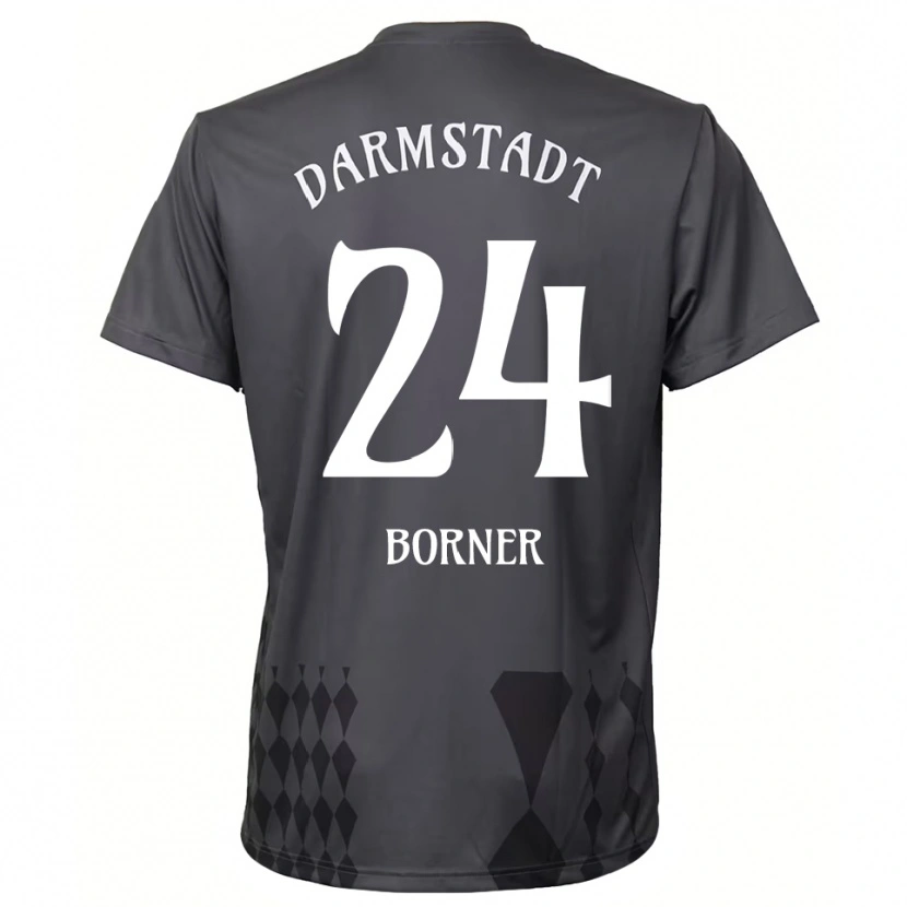 Danxen Niño Camiseta Benedikt Börner #24 Gris Oscuro Portero Equipación 2025/26 La Camisa México