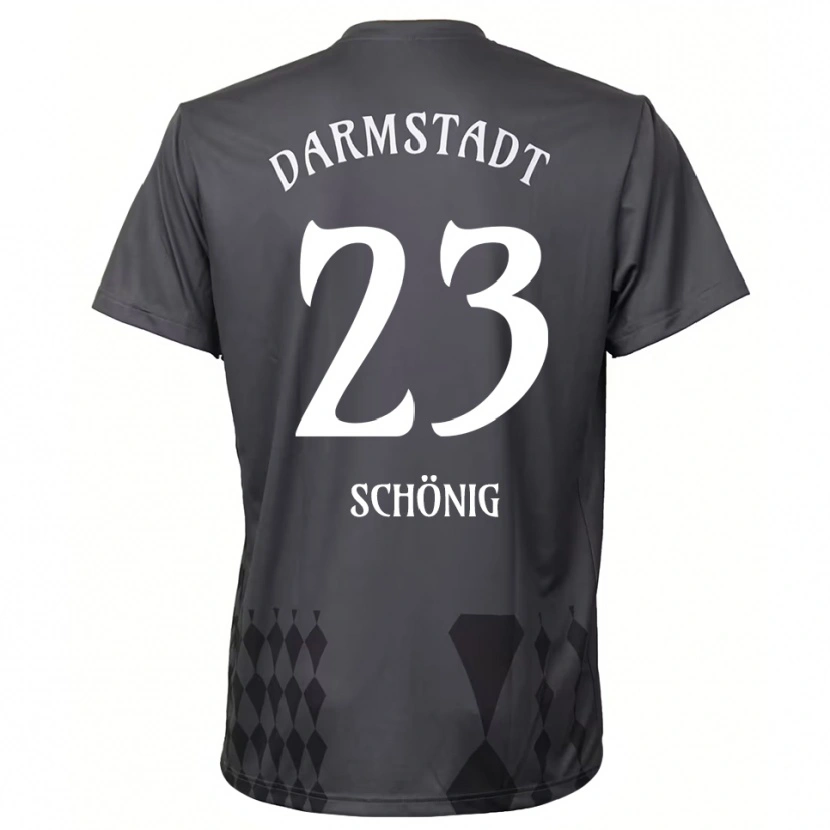 Danxen Niño Camiseta Mauritius Schönig #23 Gris Oscuro Portero Equipación 2025/26 La Camisa México