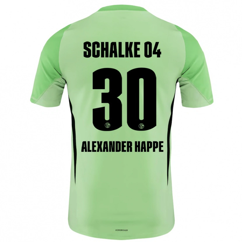 Danxen Niño Camiseta Luca Alexander Happe #30 Negro Verde Claro Portero Equipación 2025/26 La Camisa México