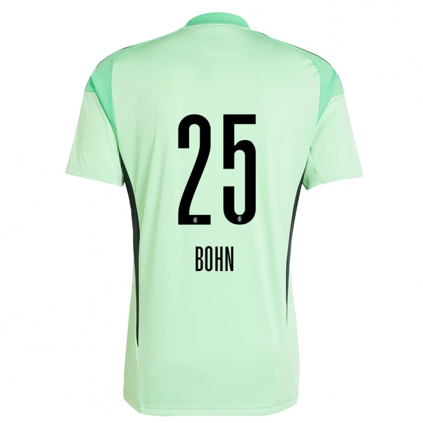 Danxen Niño Camiseta Etienne Bohn #25 Negro Verde Claro Portero Equipación 2025/26 La Camisa México
