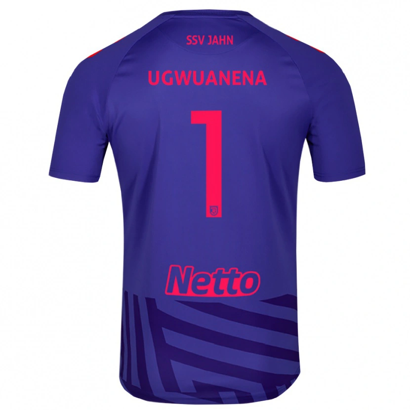 Danxen Niño Camiseta Marvellous Ugwuanena #1 Rojo Azul Real Portero Equipación 2025/26 La Camisa México