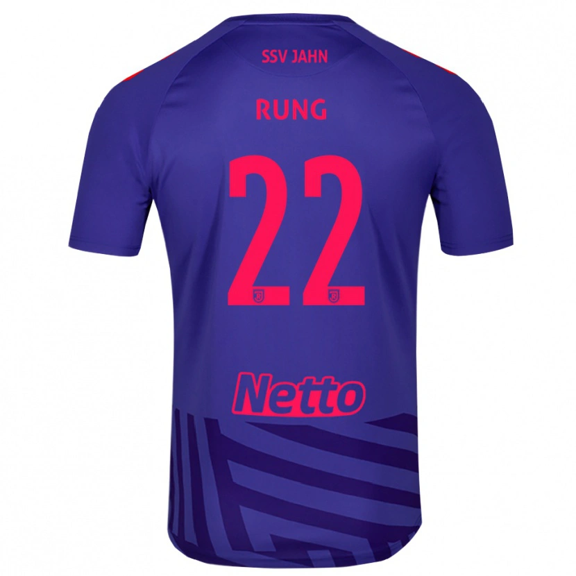 Danxen Niño Camiseta Julian Rung #22 Rojo Azul Real Portero Equipación 2025/26 La Camisa México