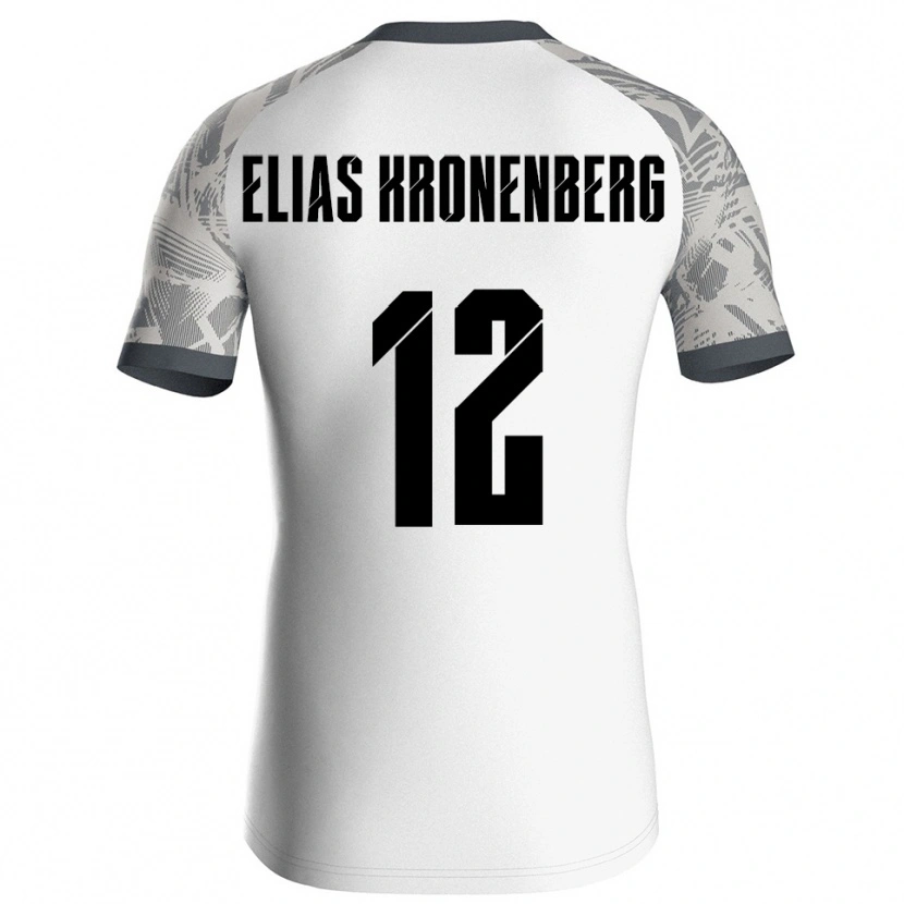 Danxen Niño Camiseta Sebastian Elias Kronenberg #12 Blanco Gris Portero Equipación 2025/26 La Camisa México