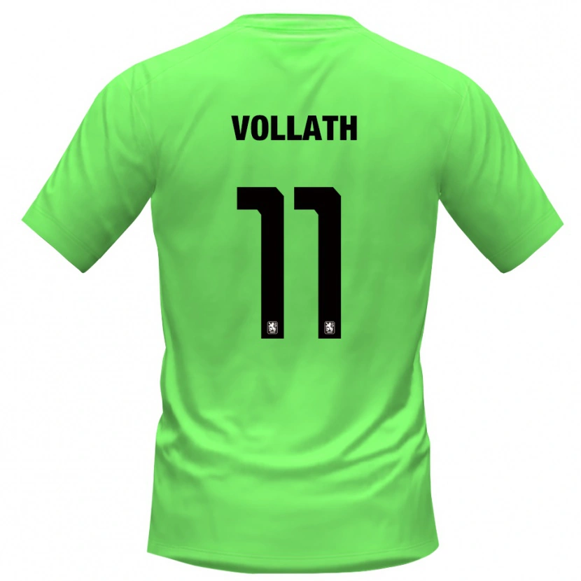 Danxen Niño Camiseta René Vollath #11 Verde Primavera Portero Equipación 2025/26 La Camisa México