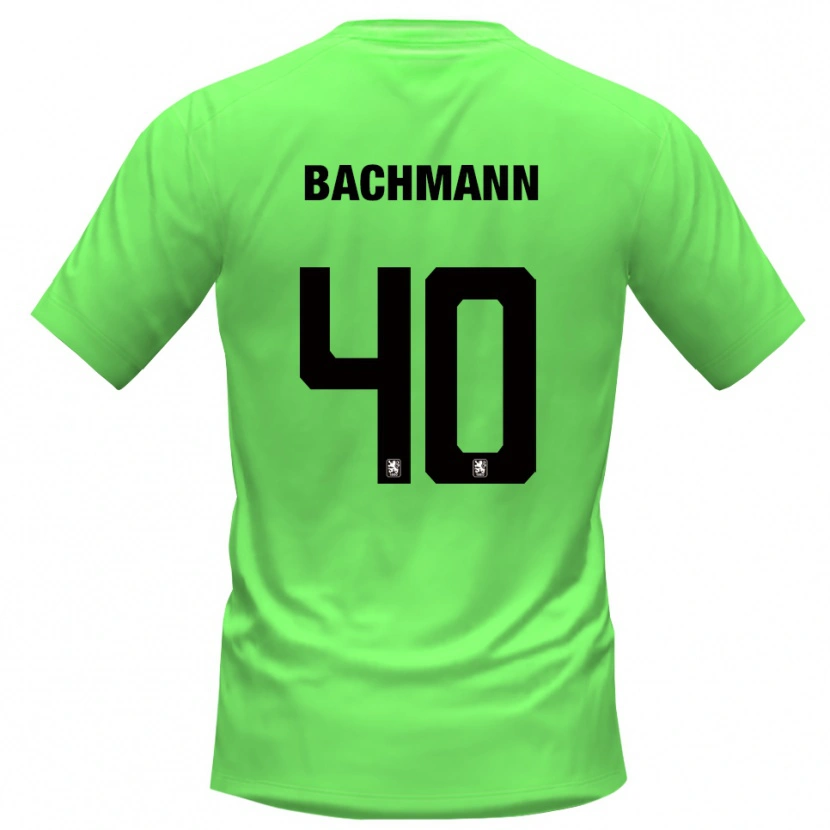 Danxen Niño Camiseta Paul Bachmann #40 Verde Primavera Portero Equipación 2025/26 La Camisa México