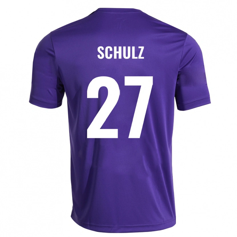 Danxen Niño Camiseta Arne Schulz #27 Blanco Púrpura Portero Equipación 2025/26 La Camisa México