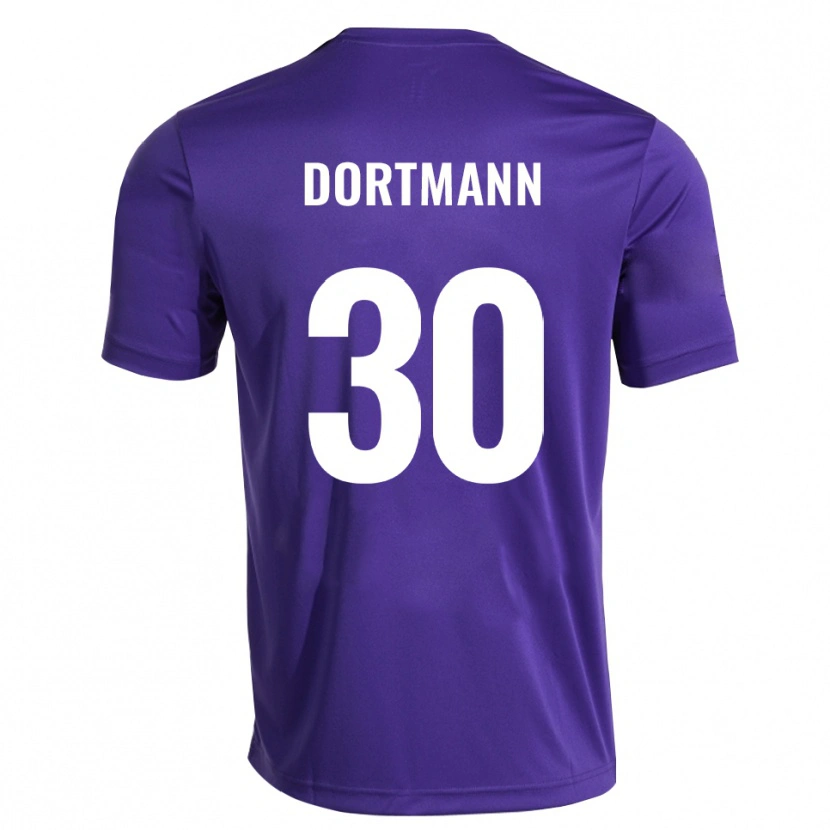 Danxen Niño Camiseta Niklas Dortmann #30 Blanco Púrpura Portero Equipación 2025/26 La Camisa México