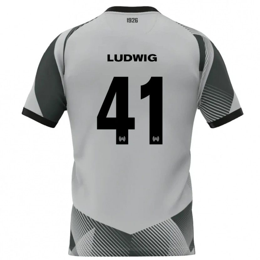 Danxen Niño Camiseta Finn Ludwig #41 Blanco Gris Claro Portero Equipación 2025/26 La Camisa México