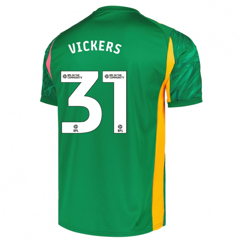 Danxen Niño Camiseta Josh Vickers #31 Verde Rosa Portero Equipación 2025/26 La Camisa México