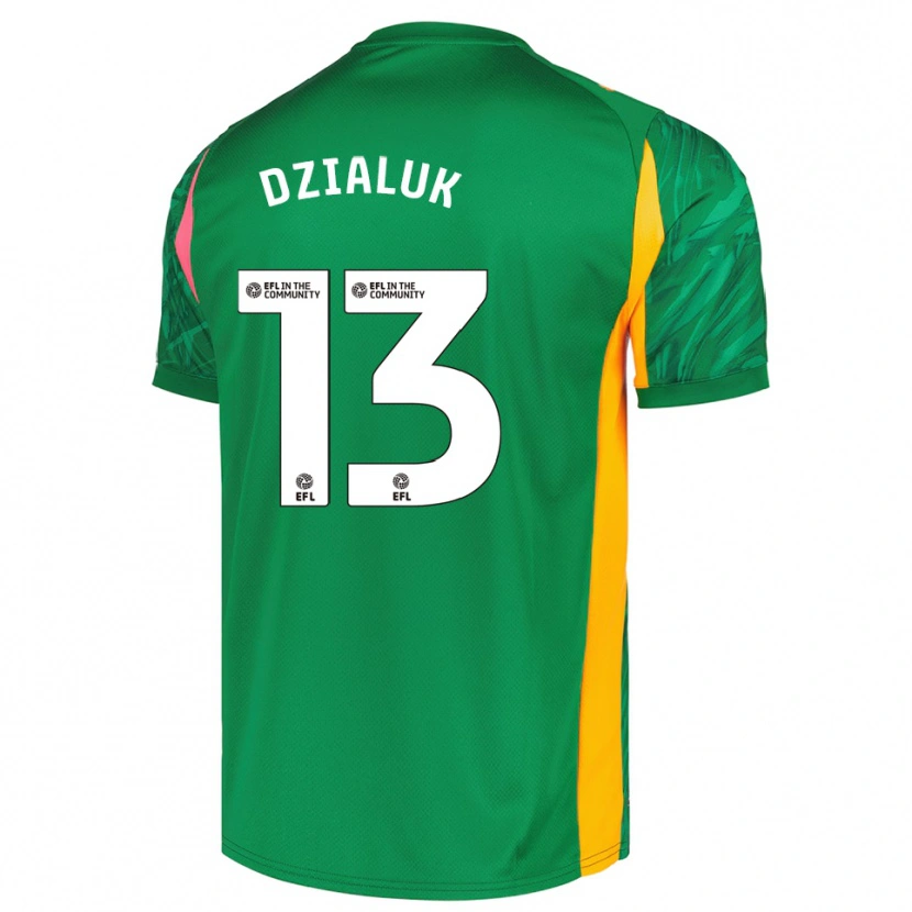 Danxen Niño Camiseta Cristiano Dzialuk #13 Verde Rosa Portero Equipación 2025/26 La Camisa México