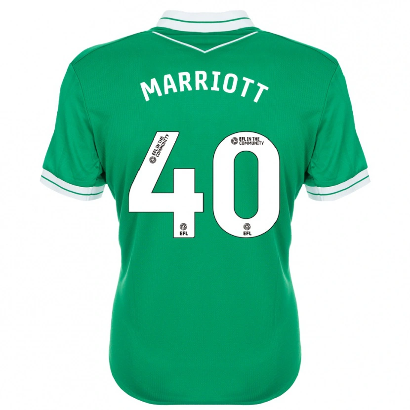 Danxen Niño Camiseta Monty Marriott #40 Verde Blanco Portero Equipación 2025/26 La Camisa México