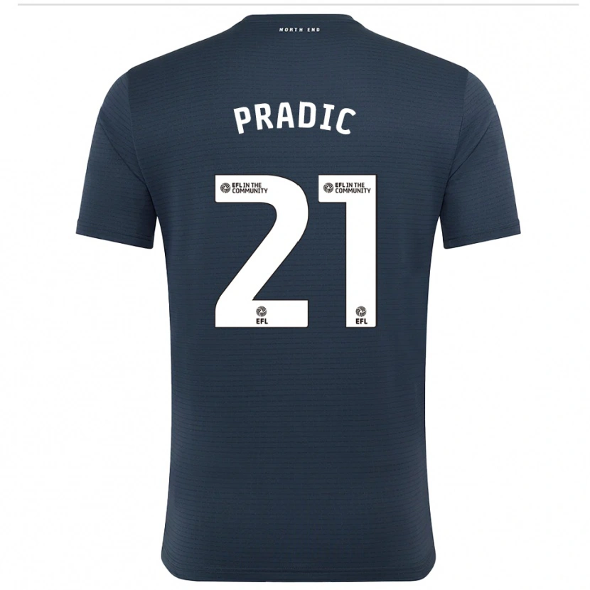 Danxen Niño Camiseta James Pradic #21 Negro Blanco Portero Equipación 2025/26 La Camisa México