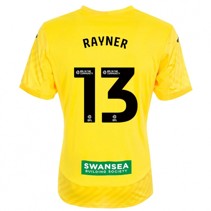 Danxen Niño Camiseta Opal Rayner #13 Amarillo Negro Portero Equipación 2025/26 La Camisa México