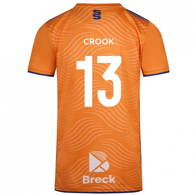 Danxen Niño Camiseta Millie Crook #13 Negro Naranja Portero Equipación 2025/26 La Camisa México