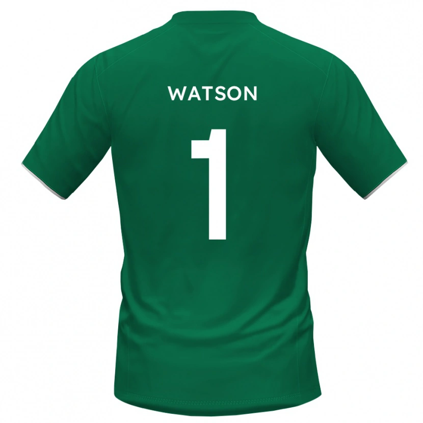 Danxen Niño Camiseta Rory Watson #1 Verde Blanco Portero Equipación 2025/26 La Camisa México