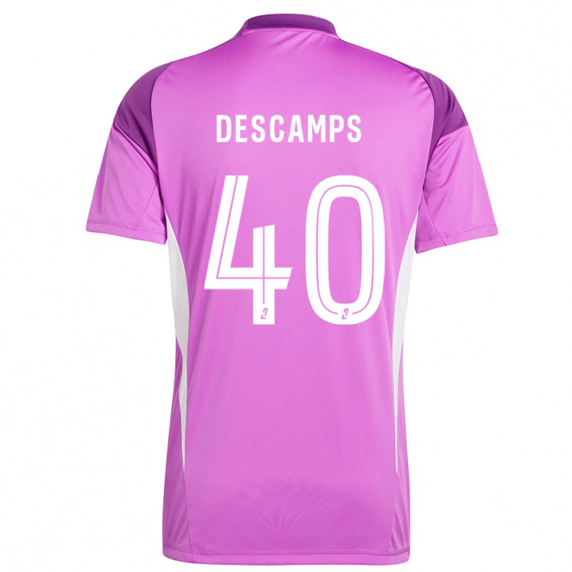 Danxen Niño Camiseta Rémy Descamps #40 Lavanda Portero Equipación 2025/26 La Camisa México