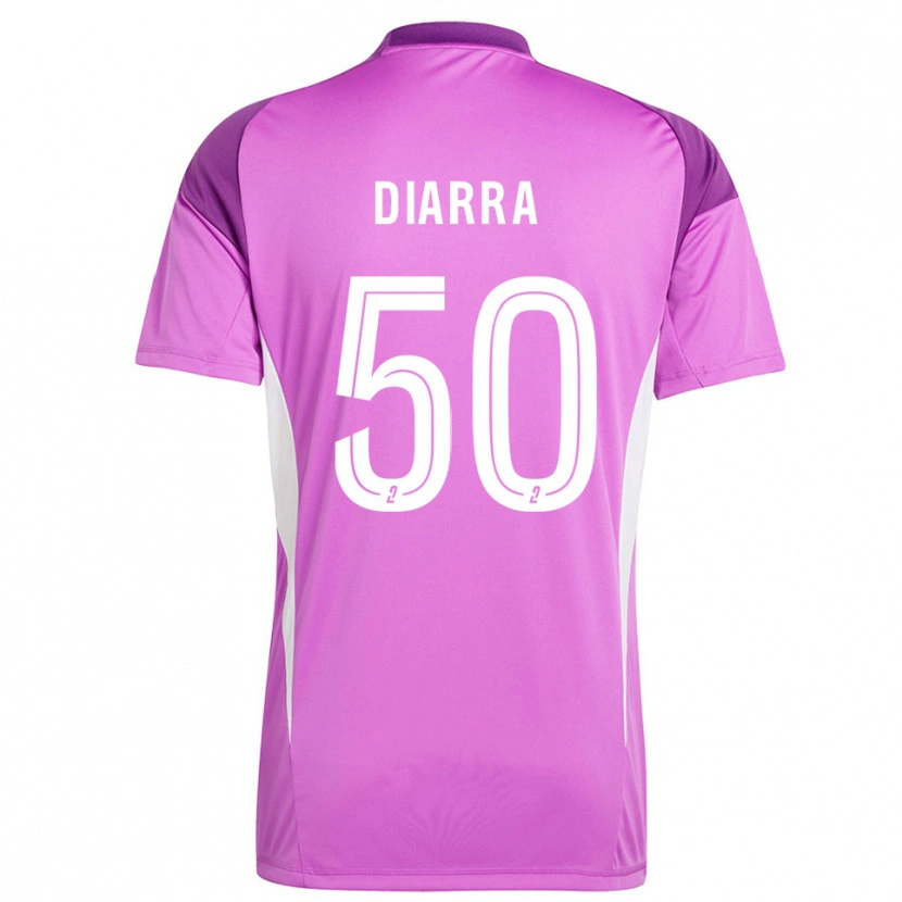 Danxen Niño Camiseta Lassine Diarra #50 Lavanda Portero Equipación 2025/26 La Camisa México