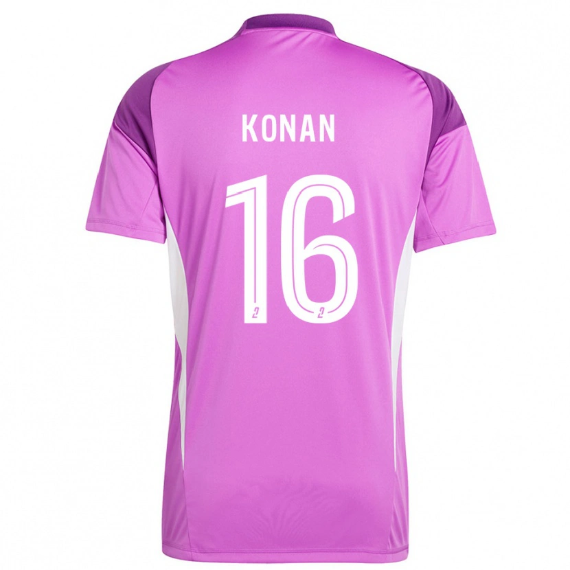 Danxen Niño Camiseta Yvann Konan #16 Lavanda Portero Equipación 2025/26 La Camisa México
