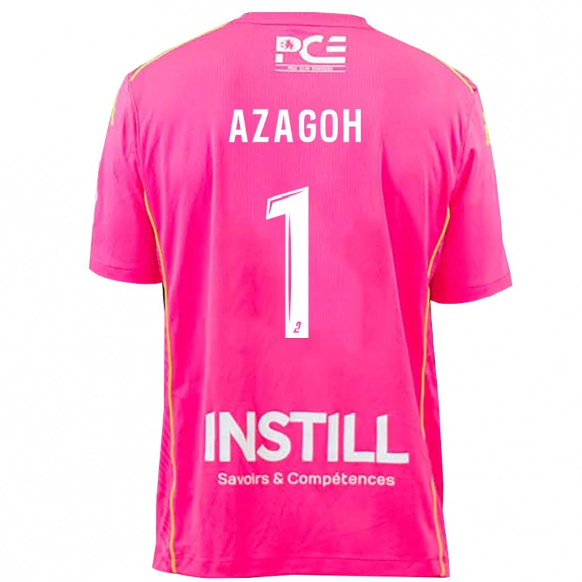 Danxen Niño Camiseta Yanis Azagoh #1 Magenta Portero Equipación 2025/26 La Camisa México