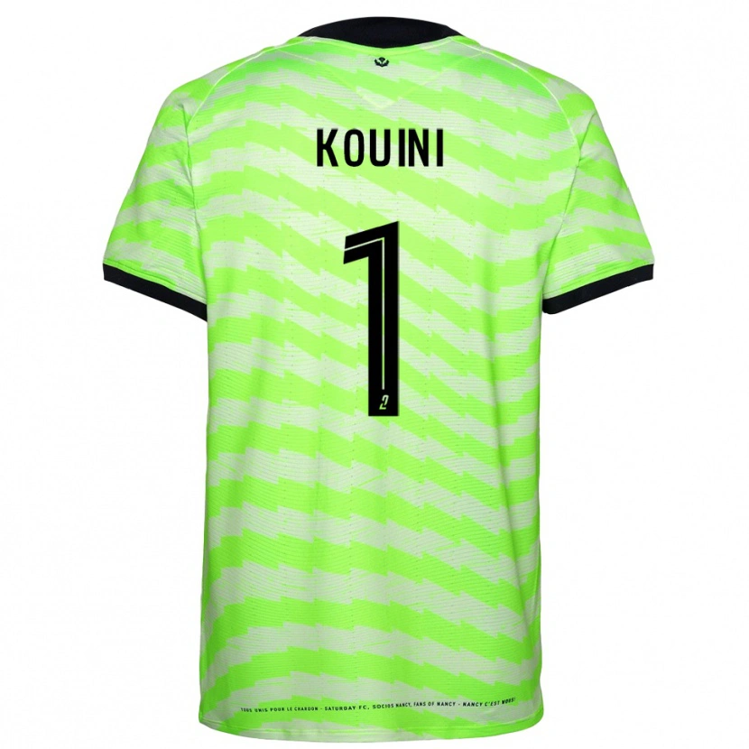 Danxen Niño Camiseta Yanis Kouini #1 Verde Neón Portero Equipación 2025/26 La Camisa México