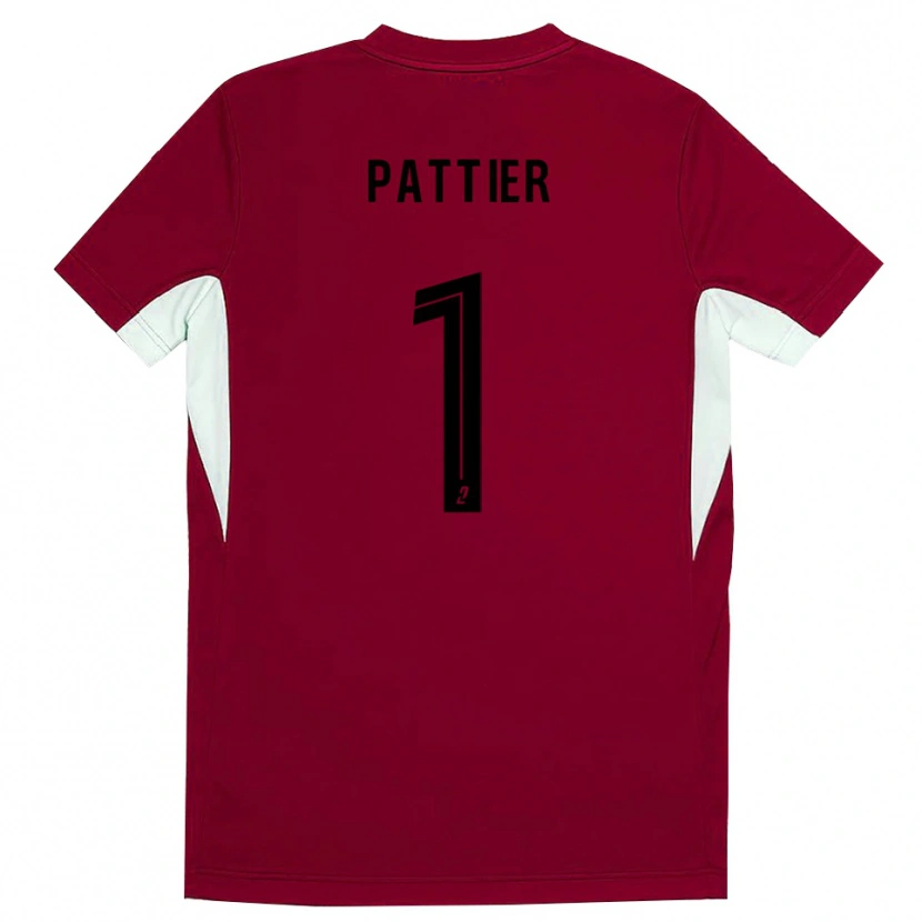 Danxen Niño Camiseta Maxime Pattier #1 Negro Rojo Portero Equipación 2025/26 La Camisa México