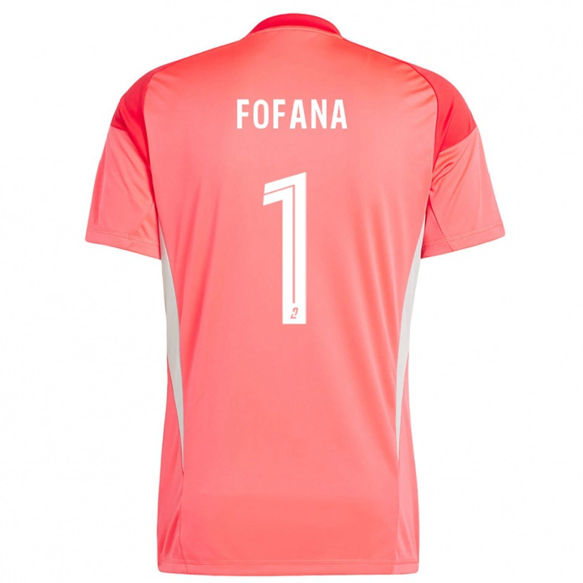 Danxen Niño Camiseta Cheik Fofana #1 Blanco Rojo Naranja Portero Equipación 2025/26 La Camisa México
